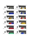 Lampa de avertizare cu lumina stroboscopica auto cu 12 LED-uri, rosu/negru, 57x34cm