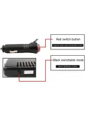 Lampa de avertizare cu lumina stroboscopica auto cu 12 LED-uri, rosu/negru, 57x34cm