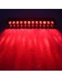 Lampa de avertizare cu lumina stroboscopica auto cu 12 LED-uri, rosu/negru, 57x34cm
