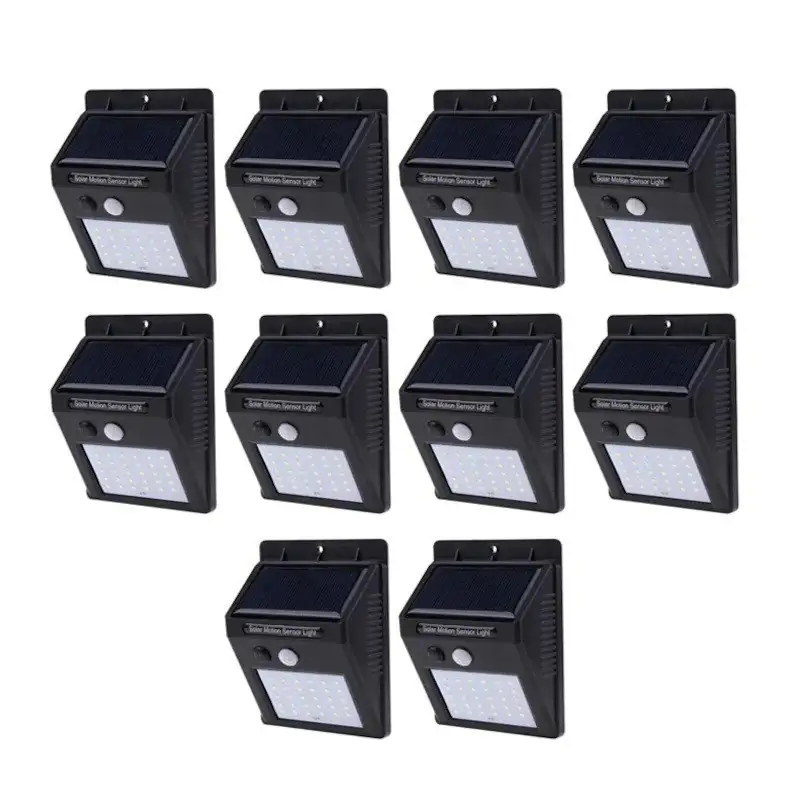 Set 10 Lampi Solare, portabile, cu senzor, 30 LED