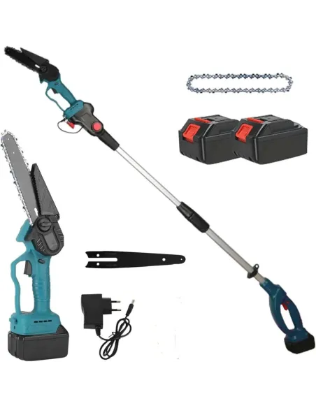 Mini Drujba 6 inch cu Brat Telescopic 2m, 48V, 2 Acumulatori, Unghi Reglabil de taiere