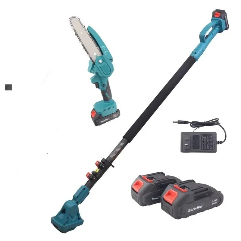 Mini Drujba 6 inch cu Brat Telescopic 2m, 48V, 2 Acumulatori, Unghi Reglabil de taiere