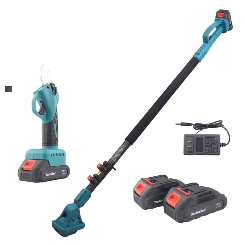 Foarfeca de Gradina , 48V, 2 Acumulatori, Brat Telescopic 2m, Unghi Reglabil de Taiere-07