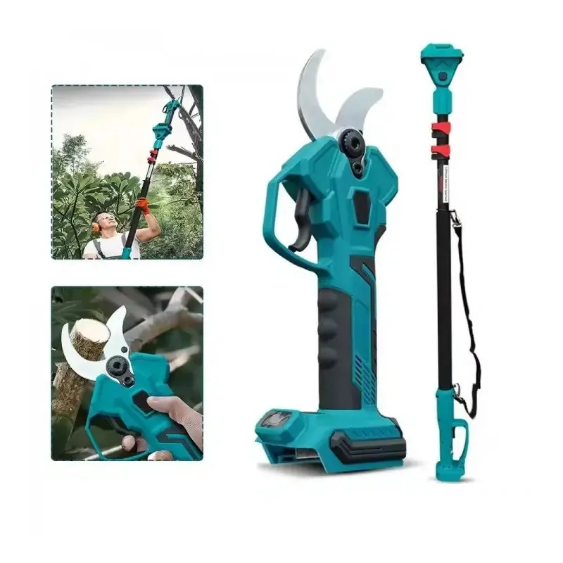 Foarfeca de Gradina , 48V, 2 Acumulatori, Brat Telescopic 2m, Unghi Reglabil de Taiere-07