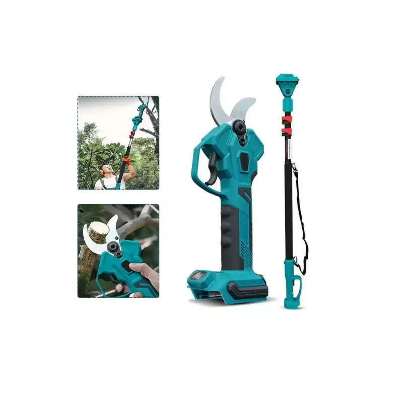 Foarfeca de Gradina , 48V, 2 Acumulatori, Brat Telescopic 2m, Unghi Reglabil de Taiere-07