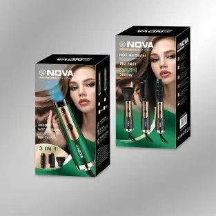 Perie electrica 3 in 1 Hot 3000W, Uscare, Ondulare, Indreptare