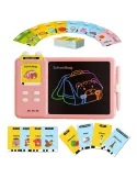 Set tableta LCD 2 in 1 pentru copii, cu cititor de carduri, MorFansi 3 ani+