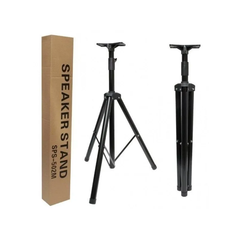 Trepied boxe cu suport de plastic, 1.5M, 40kg maxim, negru KMJ-001