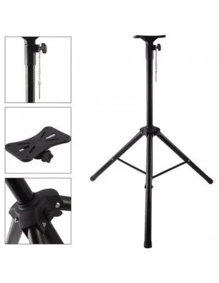 Trepied boxe cu suport de plastic, 1.5M, 40kg maxim, negru KMJ-001