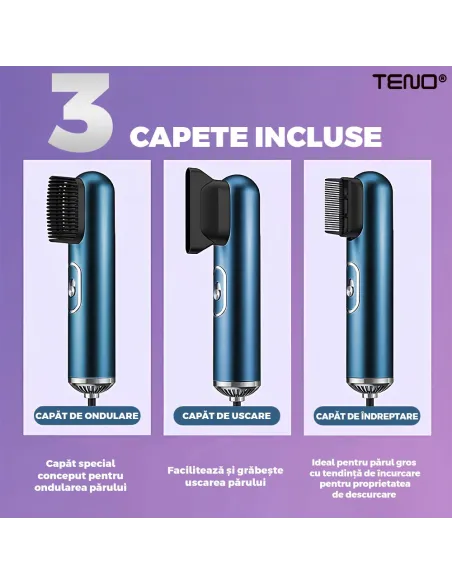 Uscator 3 in 1 Profesional de Par 3 accesorii incluse, 1200W