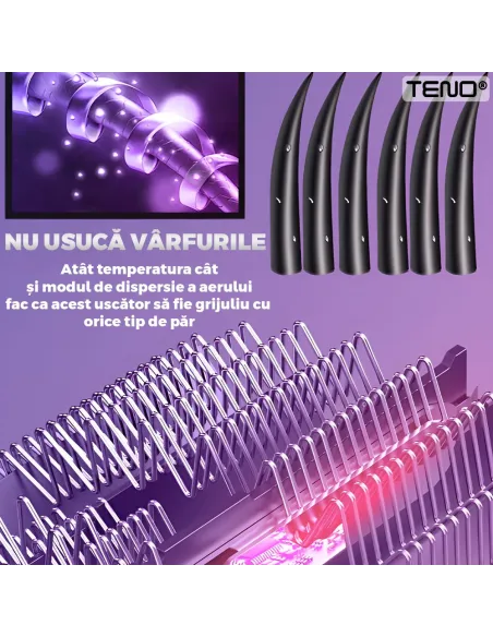 Uscator 3 in 1 Profesional de Par 3 accesorii incluse, 1200W