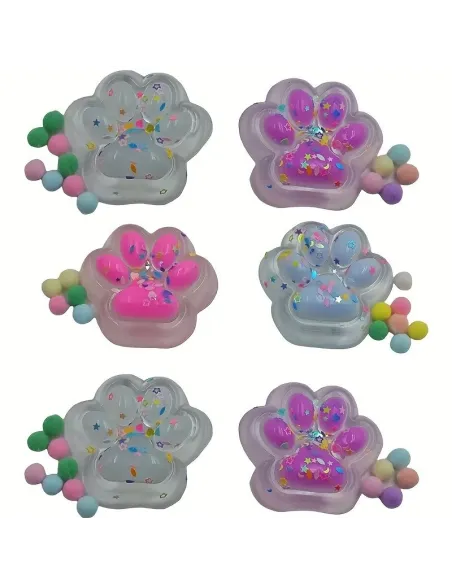 Set 6 x Jucărie Pop Fidget cu labute de pisică colorate