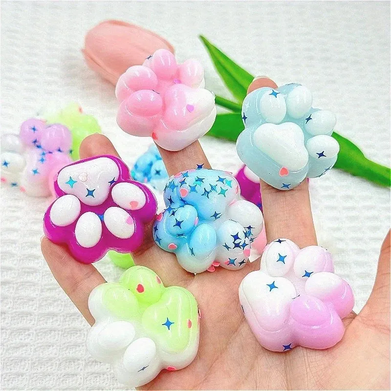 Set 6 x Jucărie Pop Fidget cu labute de pisică colorate