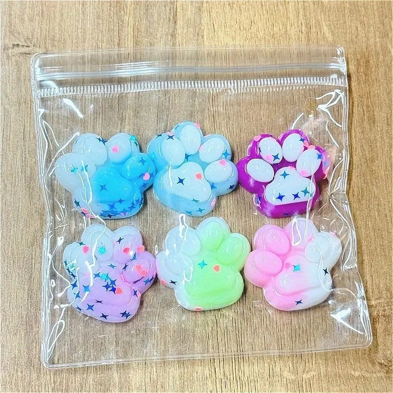 Set 6 x Jucărie Pop Fidget cu labute de pisică colorate