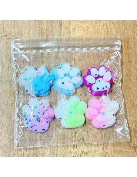 Set 6 x Jucărie Pop Fidget cu labute de pisică colorate