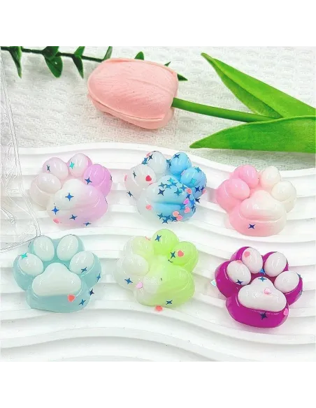 Set 6 x Jucărie Pop Fidget cu labute de pisică colorate