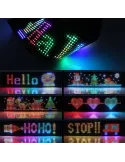 Set 2 x Lampă LED dinamică inteligentă colorată model ochi, cu control prin aplicație 60cmx17cm
