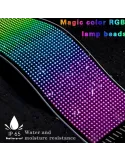 Set 2 x Lampă LED dinamică inteligentă colorată model ochi, cu control prin aplicație 60cmx17cm