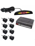 Kit 4 senzori de parcare cu display radar monitor Voltaj 12V-22mm