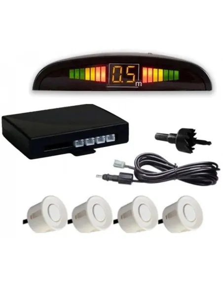 Kit 4 senzori de parcare cu display radar monitor Voltaj 12V-22mm