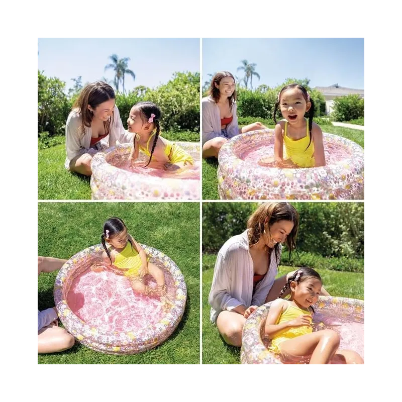 Piscină gonflabilă model floral 86 x 25 cm