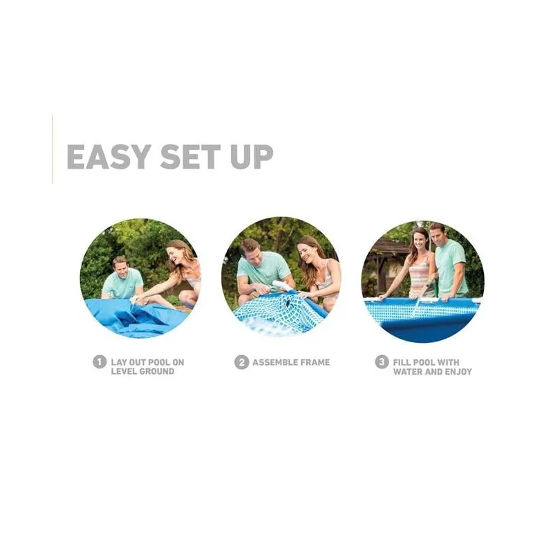 Piscina cadru metalic Intex, 366×76 cm, 6500 litri