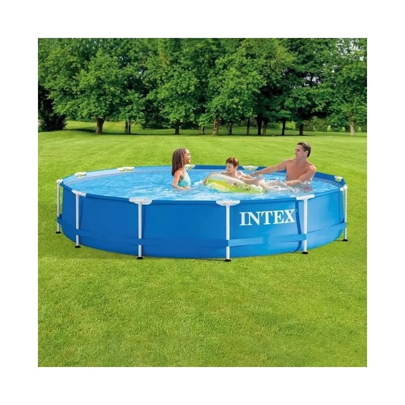 Piscina cadru metalic Intex, 366×76 cm, 6500 litri