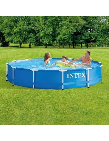 Piscina cadru metalic Intex, 366×76 cm, 6500 litri