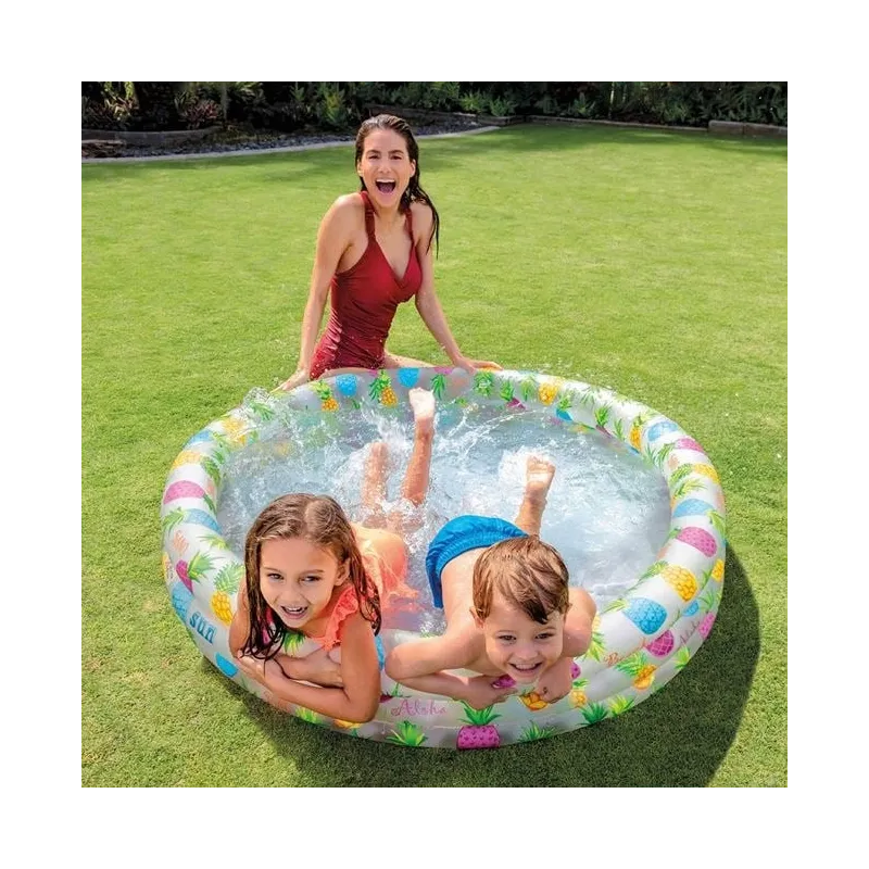 Piscina copii model ananas 132 x 28 cm