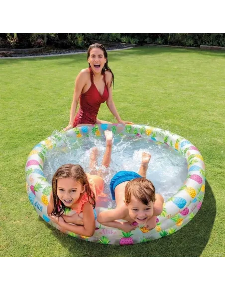 Piscina copii model ananas 132 x 28 cm