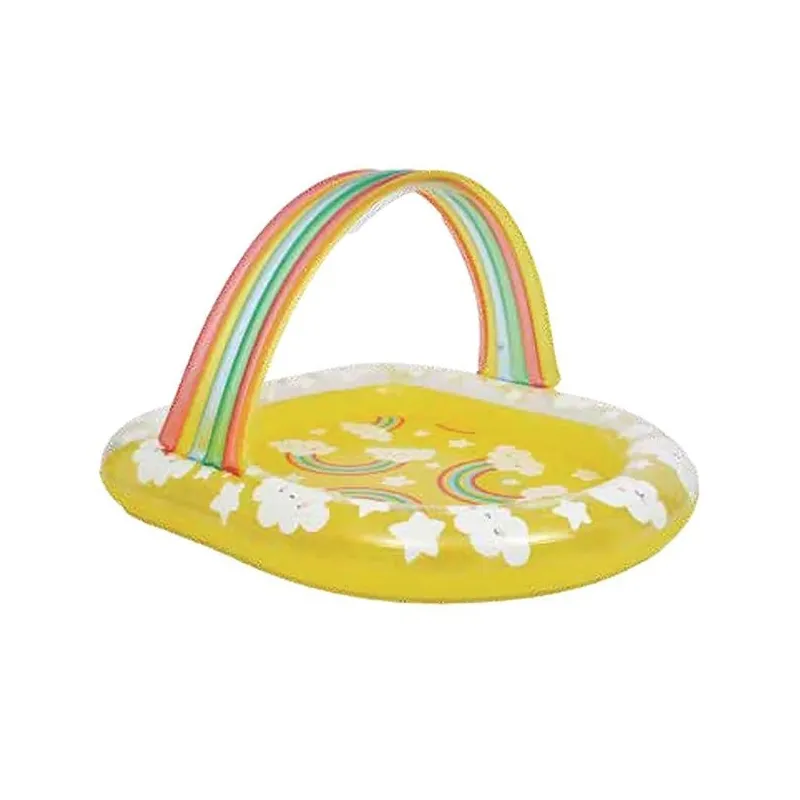 Piscina acoperita galbena model curcubeu 144x128x84cm