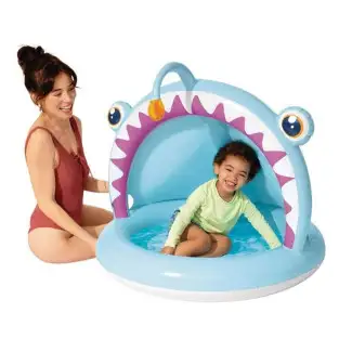 Piscina copii model pestisor 127x102x86cm bleu 2