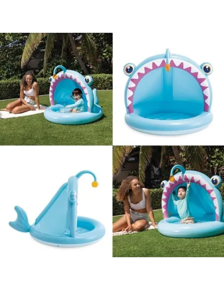 Piscina copii model pestisor 127x102x86cm bleu