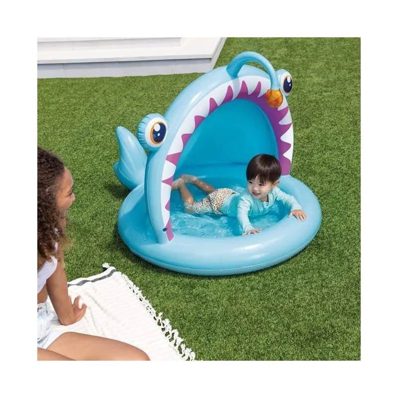 Piscina copii model pestisor 127x102x86cm bleu