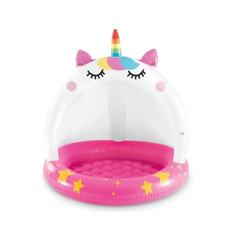 Piscina copii acoperita model Unicorn 102x102cm