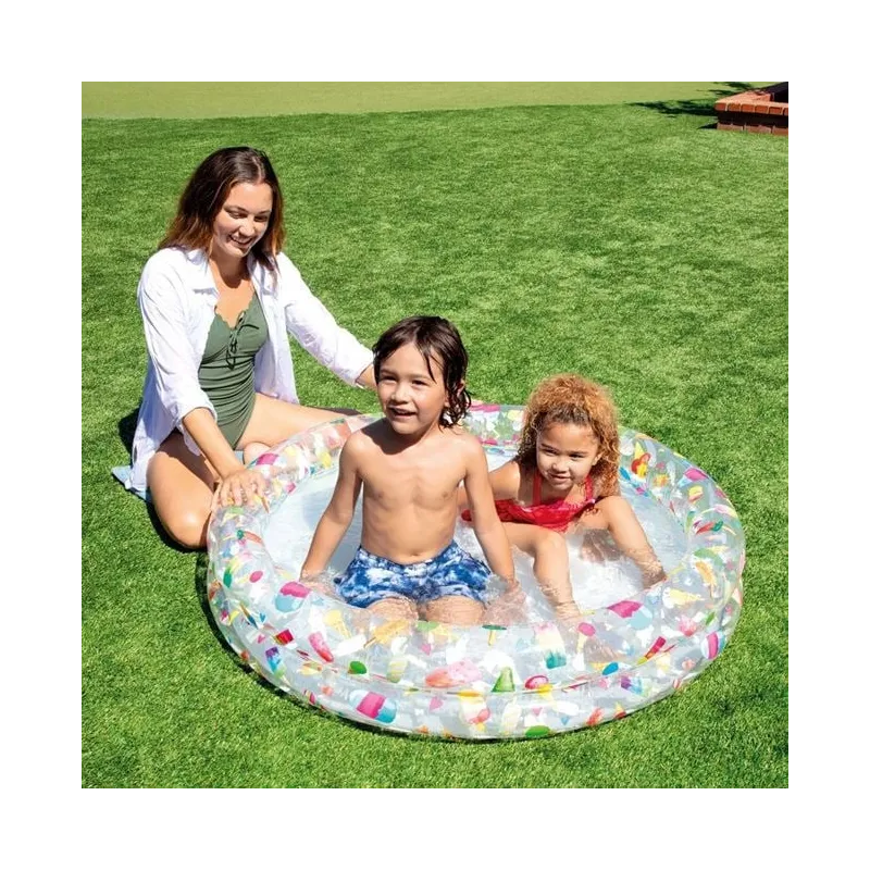 Piscina copii model Flamingo si fructe 122x25cm