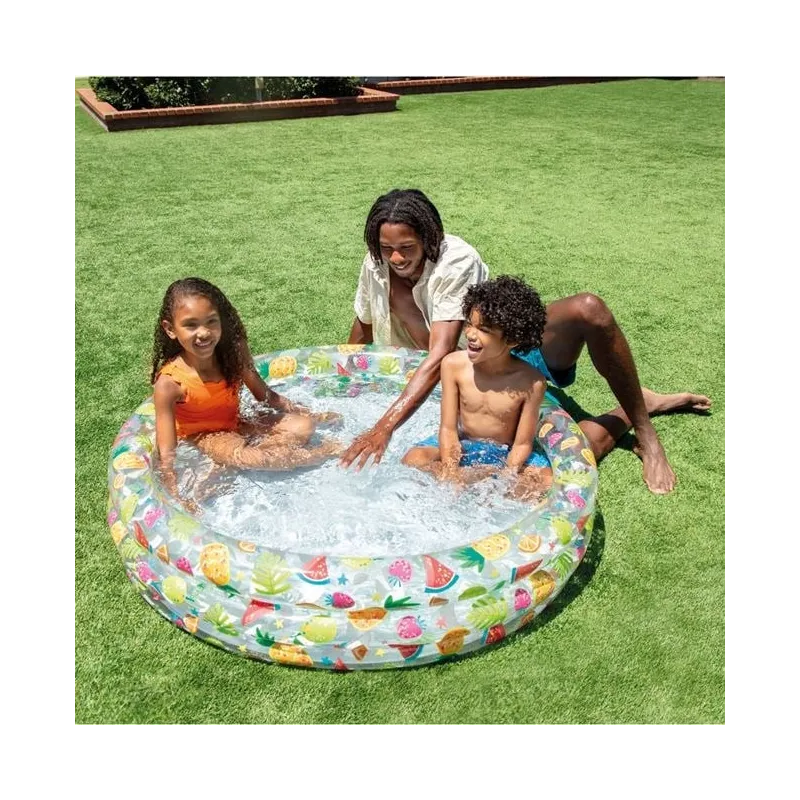 Piscina copii model Flamingo si fructe 122x25cm