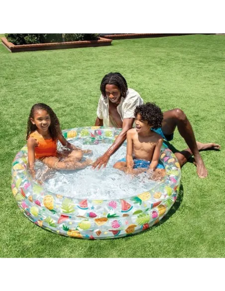 Piscina copii model Flamingo si fructe 122x25cm