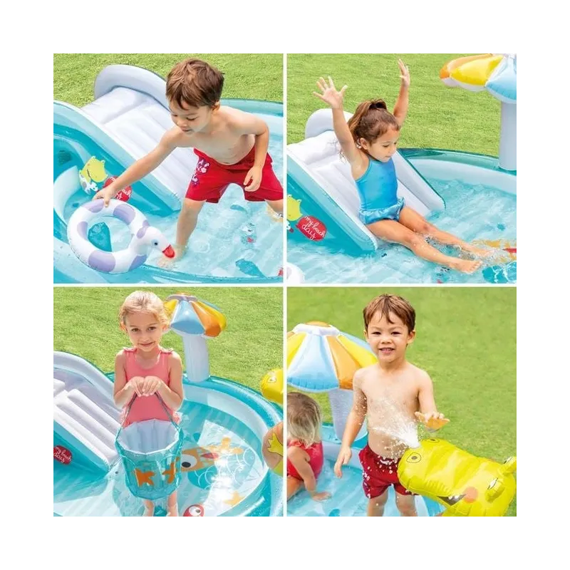 Piscina model Crocodil & Tobogan 2.01x1.70x0.84 m