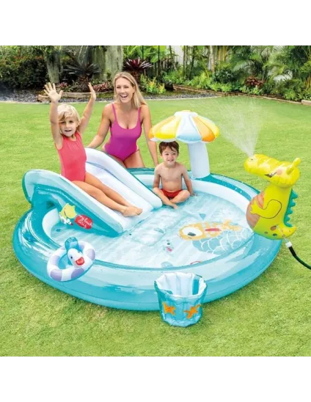 Piscina model Crocodil & Tobogan 2.01x1.70x0.84 m