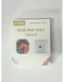 Ceas inteligent W26 Ultra Max negru cu căști