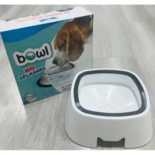 Bol pentru pentru apa anti-stropire pentru animale cu sistem antialunecare 21 cm X 21 cm