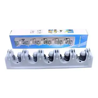 Suport de perete cu 5 sloturi si 6 carlige multifunctionale