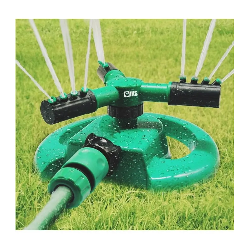 Aspersor pentru gradina cu 3 Brate, 12 Duze pulverizare, 360 Grade