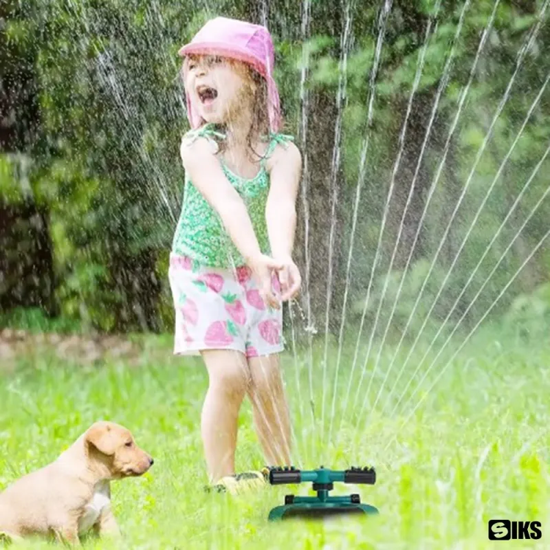 Aspersor pentru gradina cu 3 Brate, 12 Duze pulverizare, 360 Grade