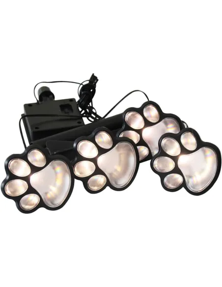 Set 4 Lămpi Solare Paw Print – Iluminare Decorativă cu Labuțe