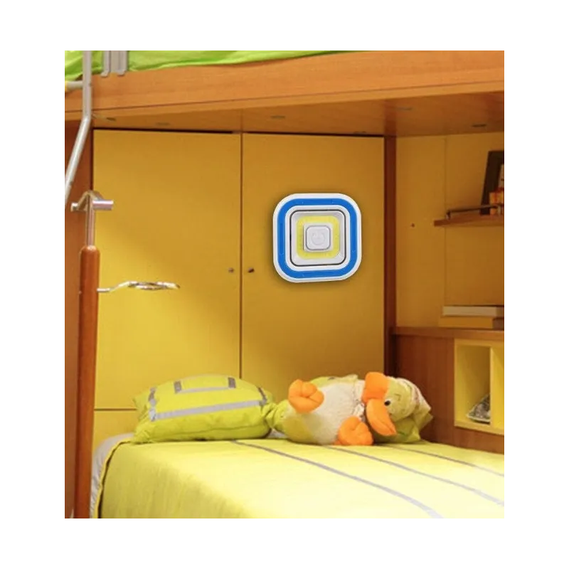 Set 3 lampi LED COB patrate cu telecomanda