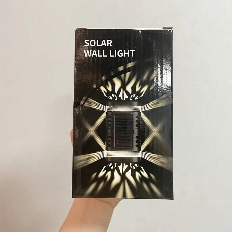 Lampă solară de perete cu panou solar IP65