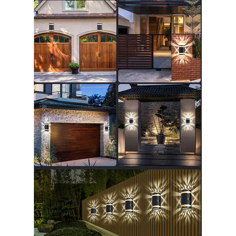 Lampă solară de perete cu panou solar IP65