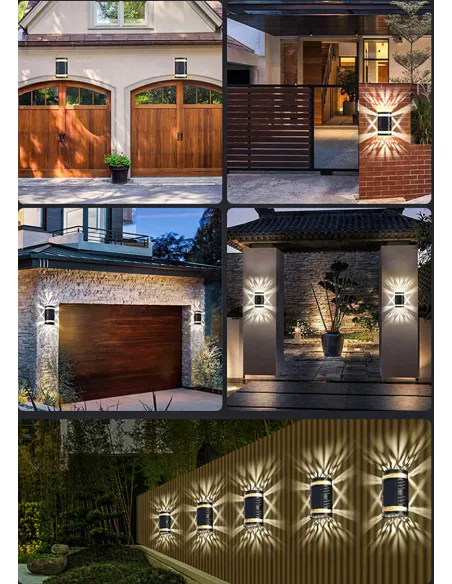 Lampă solară de perete cu panou solar IP65